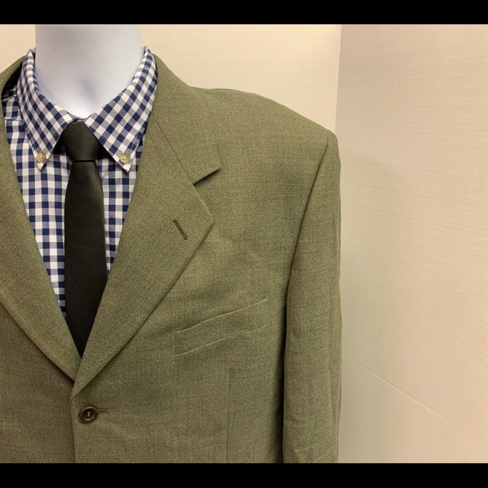 Diva Visconti Olive Green 2 pc Suit US 44L. 34X30